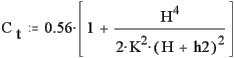 Udtryk for konstant Ct